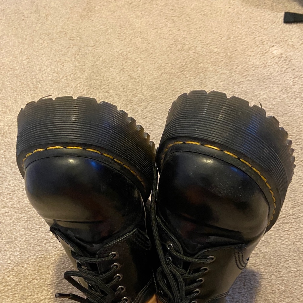 Dr. Martens Black 8053 Quad Platform Loafers Shoes - Picture 6 of 8
